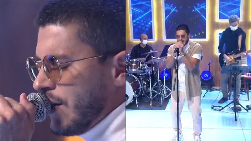 Ex-BBB Arthur Aguiar vira piada após apresentação no 'Encontro': "Voz horrível" - Reprodução/TV Globo