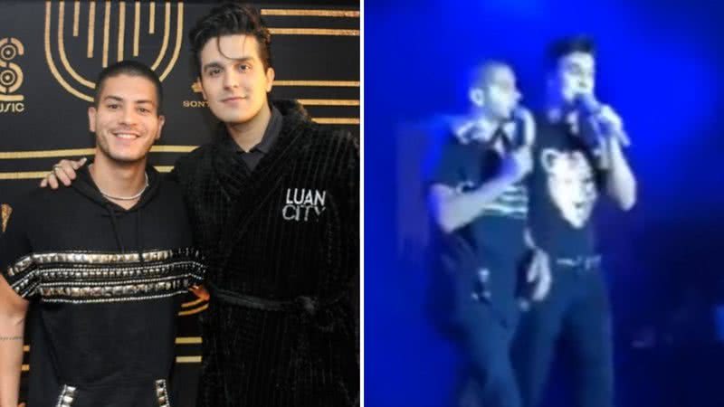 Rejeitado? Arthur Aguiar é recebido com vaias em show de Luan Santana - Reprodução/Instagram