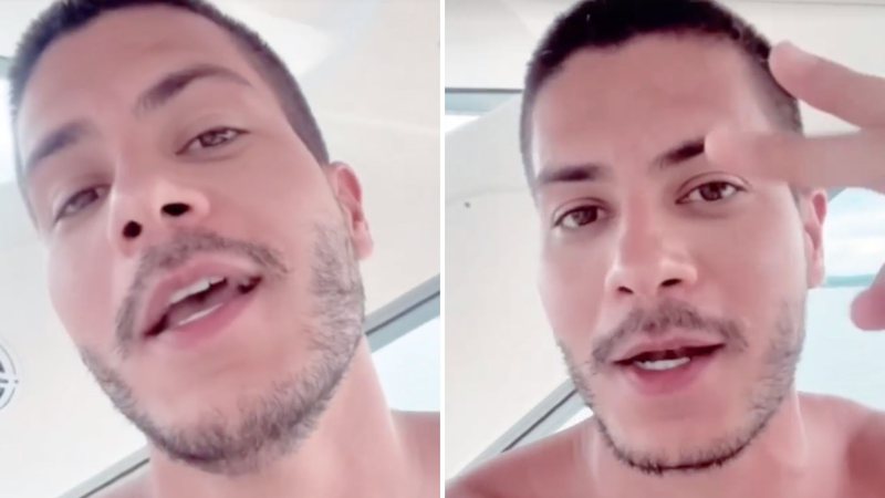 Arthur Aguiar faz pedido polêmico nas redes sociais e fãs questionam: "Desesperado?" - Reprodução/TV Globo