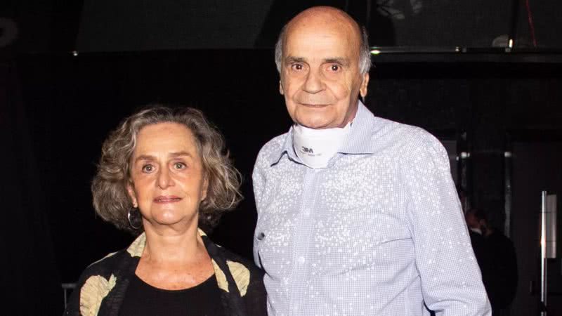 Regina Braga e Dráuzio Varella surgiram juntos em um evento em São Paulo - Reprodução/Lucas Ramos/AgNews