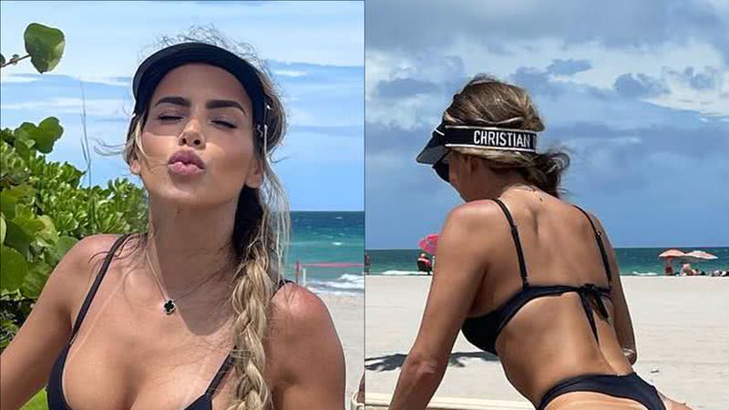 Erika Schneider empina bumbum GG e faz biquíni atolar em passeio de bike: "Rabão" - Reprodução/Instagram