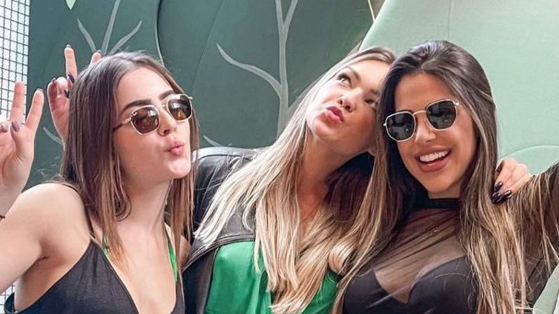 Ex-BBBs Jade, Bárbara e Laís se reúnem com looks sexies e provocam: "Malvadas em ação" - Reprodução/TV Globo