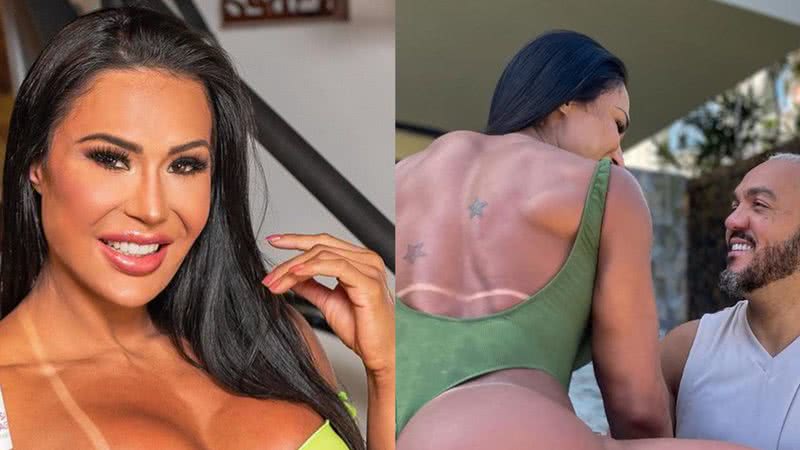 De maiô cavado, Gracyanne Barbosa coloca bumbum GG na mesa e choca fãs: "Real?” - Reprodução / Instagram