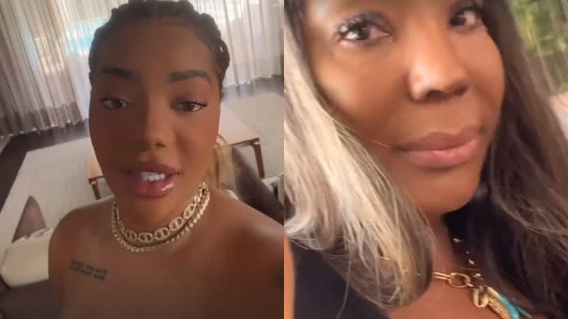 Ludmilla surpreendeu sua mãe com um vídeo especial e lhe mostrou emocionada nas redes sociais - Reprodução/Instagram