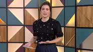 Michelle Loreto cometeu uma grande gafe ao vivo durante o 'Bem Estar' no 'Encontro' desta quarta-feira (11) - Reprodução/TV Globo