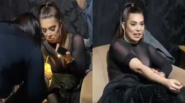 Ex-BBB Naiara Azevedo passa mal durante show e toma soro na veia: "Muita dor" - Reprodução/Instagram