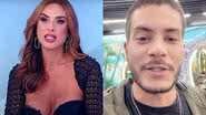 Nicole Bahls citou Arthur Aguiar durante sua participação no 'Programa Silvio Santos' ao falar sobre traições - Reprodução/SBT