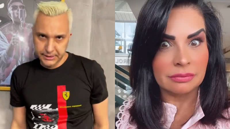 Rogério Silva, pai de MC Gui, provou Solange Gomes em uma recente entrevista e foi respondido pela famosa - Reprodução/Instagram