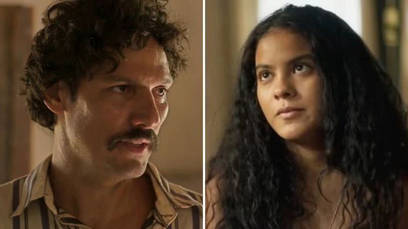 Tibério, o peão de confiança de Zé Leôncio, leva um pé na bunda ao flagrar a amiga de Juma com outro; confira o que vai acontecer na novela das 9 - Reprodução/TV Globo