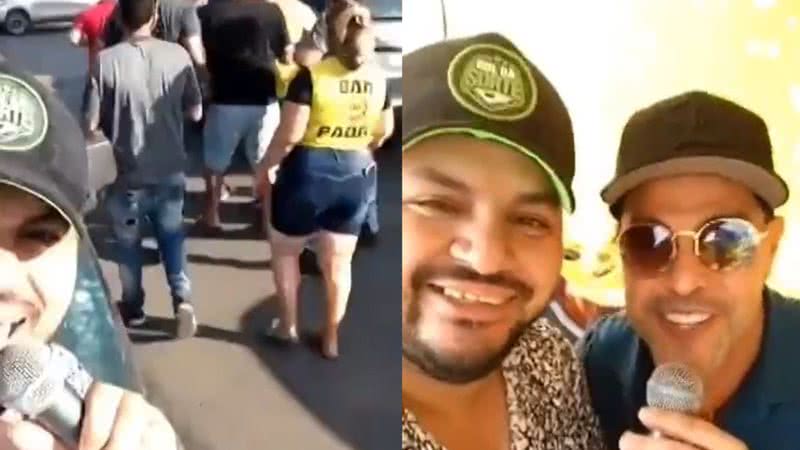 Zezé Di Camargo canta com fã em bar após reconhecer sua música: “Humilde” - Reprodução / Instagram / G1