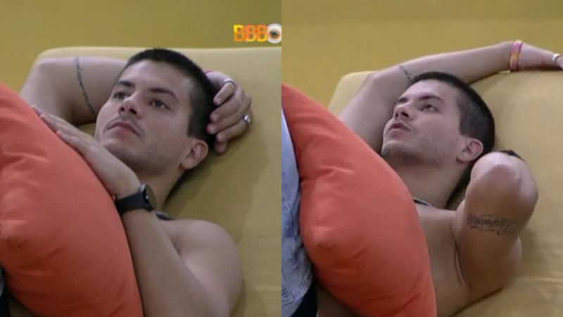 Arthur Aguiar explicou como se sente toda vez que está em um paredão no BBB22 - Reprodução/TV Globo