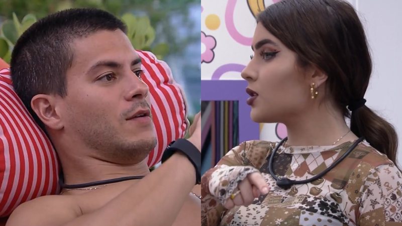 Arthur Aguiar detonou o discurso de Jade em seus segundos para defender sua permanência no BBB22 - Reprodução/TV Globo