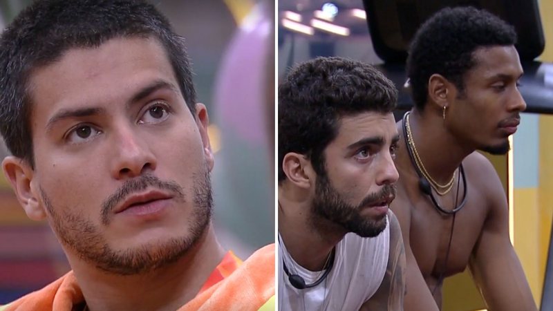 BBB22: Arthur Aguiar assusta brothers ao propor plano: "Manobra arriscada" - Reprodução/TV Globo