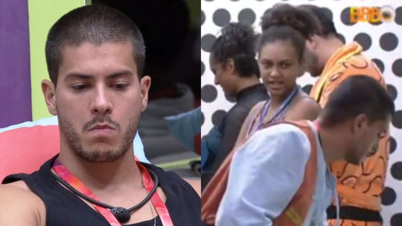 BBB22: Climão! Arthur e Jessi batem boca após escolha do Monstro: "Fui anjo 3 vezes" - Reprodução/TV Globo