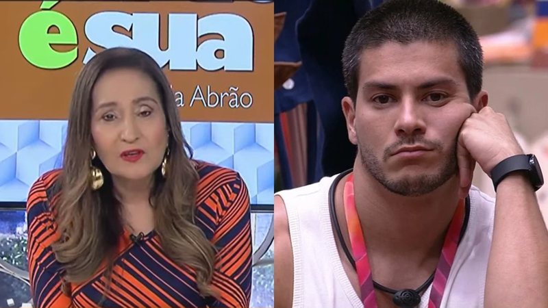 BBB22: Sonia Abrão sai em defesa de Arthur Aguiar e detona sister - Reprodução/Globo/RedeTV!