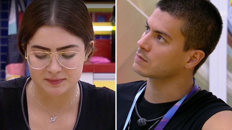 BBB22: Jade Picon se assusta com paredão dos sonhos com Arthur Aguiar: "Dá medo" - Reprodução/TV Globo