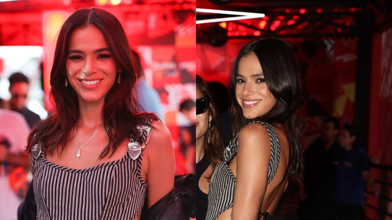 Com look ousado, Bruna Marquezine rouba a cena em cliques raros com a irmã - Lucas Ramos/AgNews