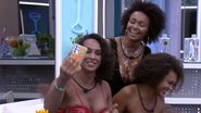 Linn da Quebrada comemorou sua liderança no BBB22 e agradeceu o apoio das comadres ao seu lado - Reprodução/TV Globo