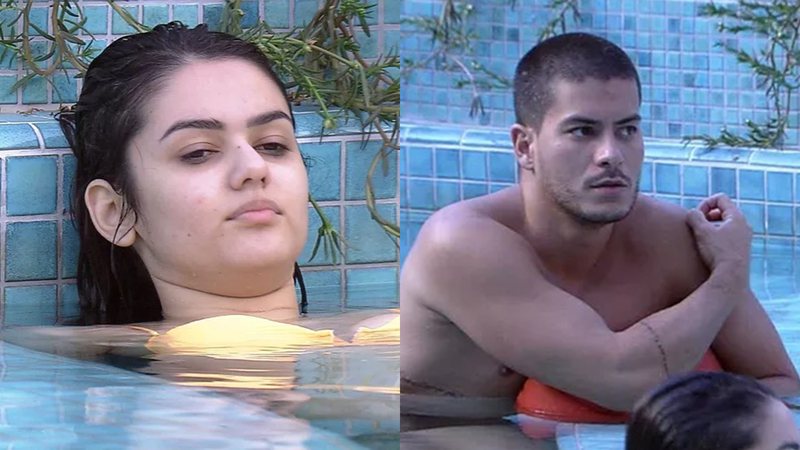 Eslovênia e Arthur Aguiar conversaram sobre a forma de se expressar dentro do game - Reprodução/TV Globo