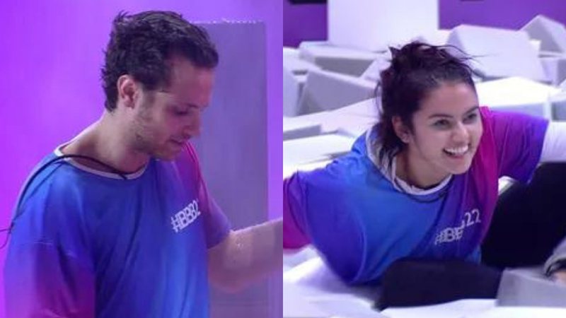 BBB22: Eslovênia e Lucas desistem juntos da prova do líder: "Não queria" - Reprodução/TV Globo