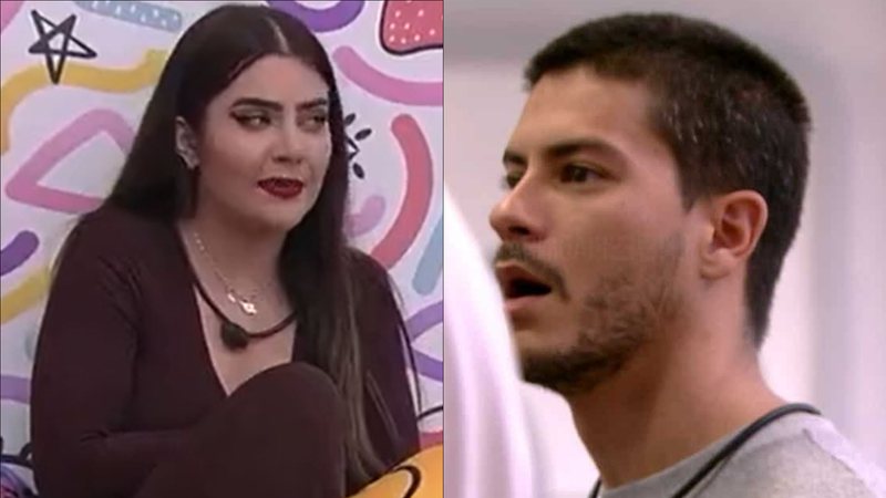 BBB22: Jade ameaça expor traições de Arthur Aguiar contra Maíra Cardi: "Ia causar" - Reprodução/TV Globo