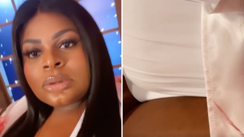 Jojo Todynho dá close na virilha e posa com vestidinho branco: "Deliciosa" - Reprodução/TV Globo