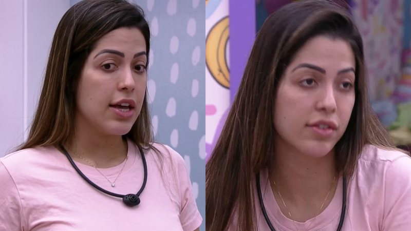 Laís falou com Eslovênia sobre seu rompimento com Gustavo por questões estratégicas de jogo no BBB22 - Reprodução/TV Globo