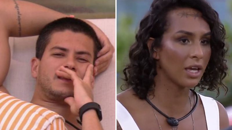 BBB22: Linn faz piada ácida e gera climão com Arthur: "Vamos respeitar?" - Reprodução/TV Globo