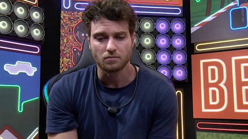 BBB22: Abatido, Lucas faz desabafo às vésperas de eliminação: "Fiquei muito mal" - Reprodução/TV Globo