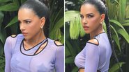 Mariana Rios vai ao Lolapalooza com vestido transparente, adesivo nos seios e calcinha fio-dental - Reprodução/TV Globo