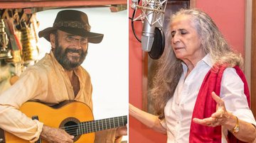 Os cantores Almir Sater e Maria Bethânia vão embalar o público ao som da canção 'Pantanal'; confira detalhes - Reprodução/TV Globo