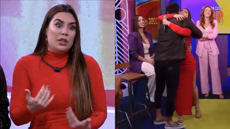 BBB22: Após treta ao vivo, Naiara Azevedo e Rodrigo fazem as pazes: "Falou na cara" - Reprodução/TV Globo