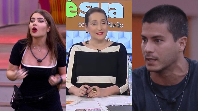 BBB22: Sonia Abrão debocha de discussão entre Arthur e Jade: “Ela caiu do salto” - Reprodução/Globo/RedeTV!