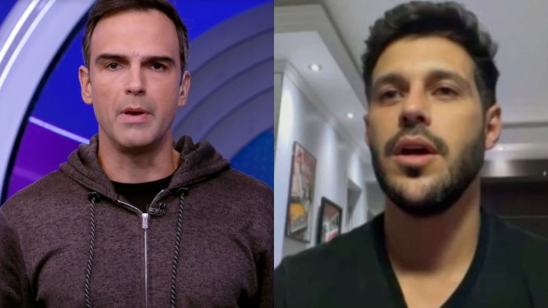 Tadeu Schmidt comunicou o público sobre o estado de saúde de Rodrigo Mussi ao vivo no BBB22 - Reprodução/TV Globo