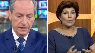 Emoção de José Roberto Burnier ao noticiar a morte da amiga Cristiana Lôbo comove telespectadores - Reprodução/TV Globo