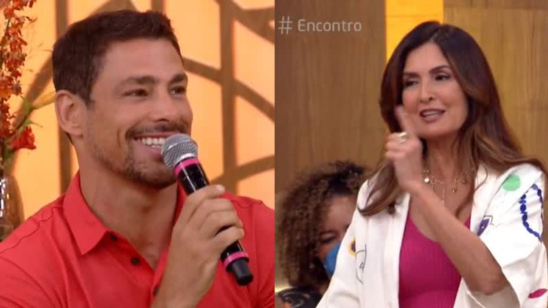 Cauã Reymond elogia Fátima Bernardes e deixa apresentadora sem jeito - Reprodução / TV Globo