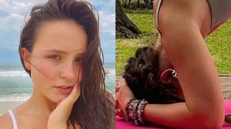 Larissa Manoela mostra corpão ao praticar ioga - Reprodução/Instagram