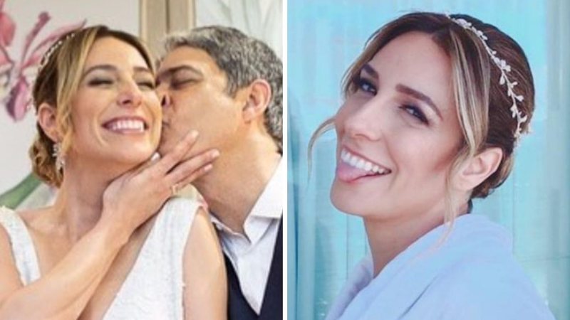 Esposa de William Bonner mostra fotos inéditas de casamento singelo: "Dia nosso" - Reprodução/Instagram