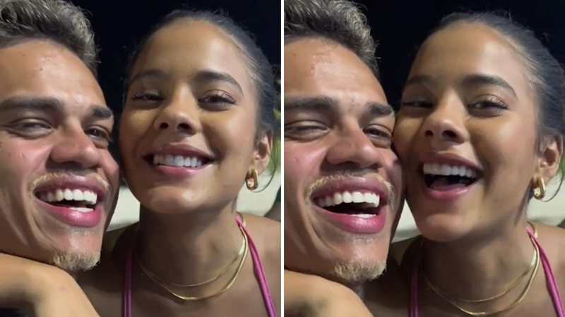 A atriz Bella Campos e o cantor MC Cabelinho assumem namoro e fazem confissão; confira vídeo - Reprodução/TikTok