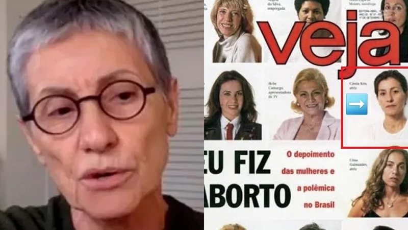 Cássia Kiss foi desmascarada por internautas ao dizer ser contra o aborto - Reprodução/Globo/Veja