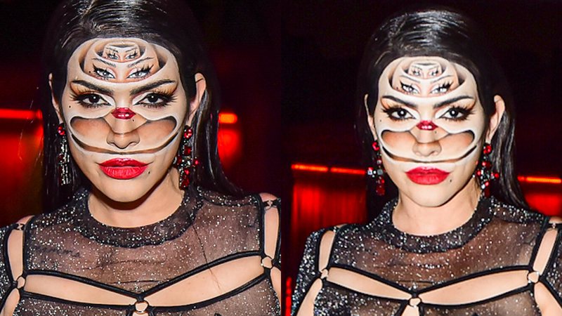 Cleo assombra com look todo transparente em Halloween de Pabllo Vittar - AgNews