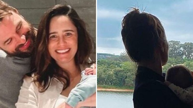 A atriz Fernanda Vasconcellos é flagrada pela mãe em momento preguiça com filho, Romeu; veja - Reprodução/Instagram