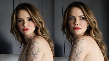 Marcela Mc Gowan posa de ladinho com vestido aberto e mostra tatuagens: "Gostosa" - Reprodução/Instagram