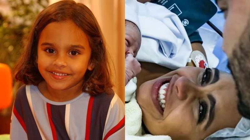 Ana Beatriz Cisneiros dá à luz sua segunda filha - TV Globo / Renato Rocha Miranda e Reprodução/ Instagram