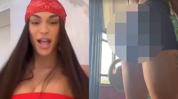 Pabllo Vittar malha de shortinho sem calcinha e dá close no bumbum - Reprodução/Instagram