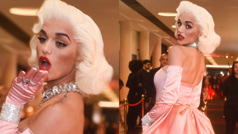 Ex-BBB Rafa Kalimann incorpora Marilyn Monroe em festa de Halloween e semelhança choca - AgNews/Leo Franco e Marcelo Sá Barretto