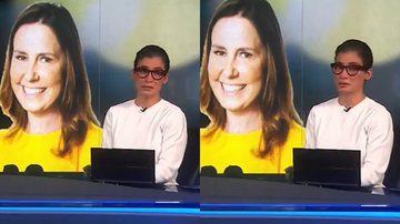 Renata Vasconcellos não segurou a emoção ao comentar a morte de Susana Naspolini no Jornal Nacional - Reprodução/Globo