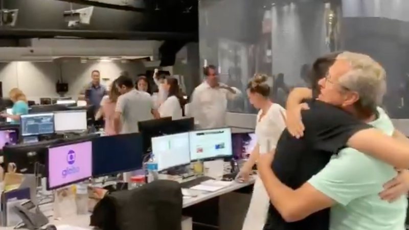 Vídeo vazado mostra jornalistas da Globo comemorando derrota de Bolsonaro: "Acabou o inferno" - Reprodução/ Instagram