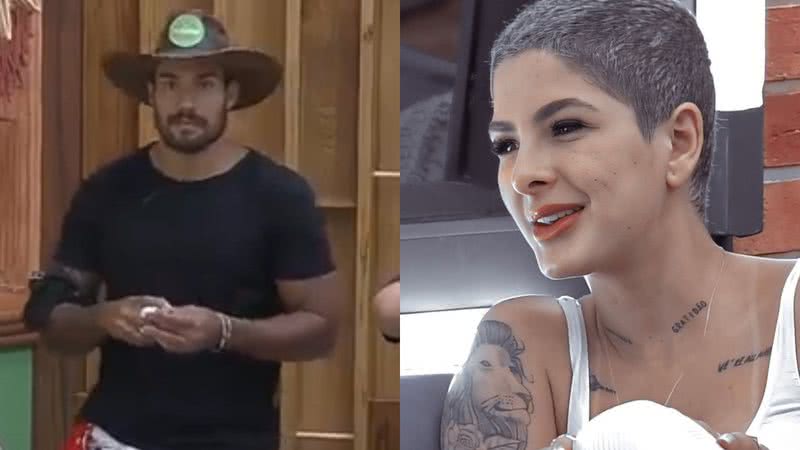 Bil Araújo encontra perfume de Lary Bottino escondido nas roupas em 'A Fazenda 13' - Reprodução/RecordTV