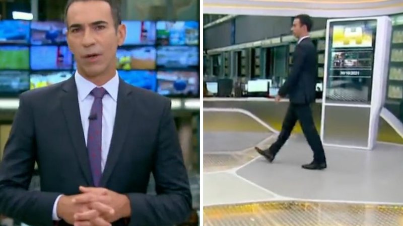 César Tralli estreia inovando no comando do 'Jornal Hoje' e publico elogia: "Deu uma aula" - Reprodução/Instagram